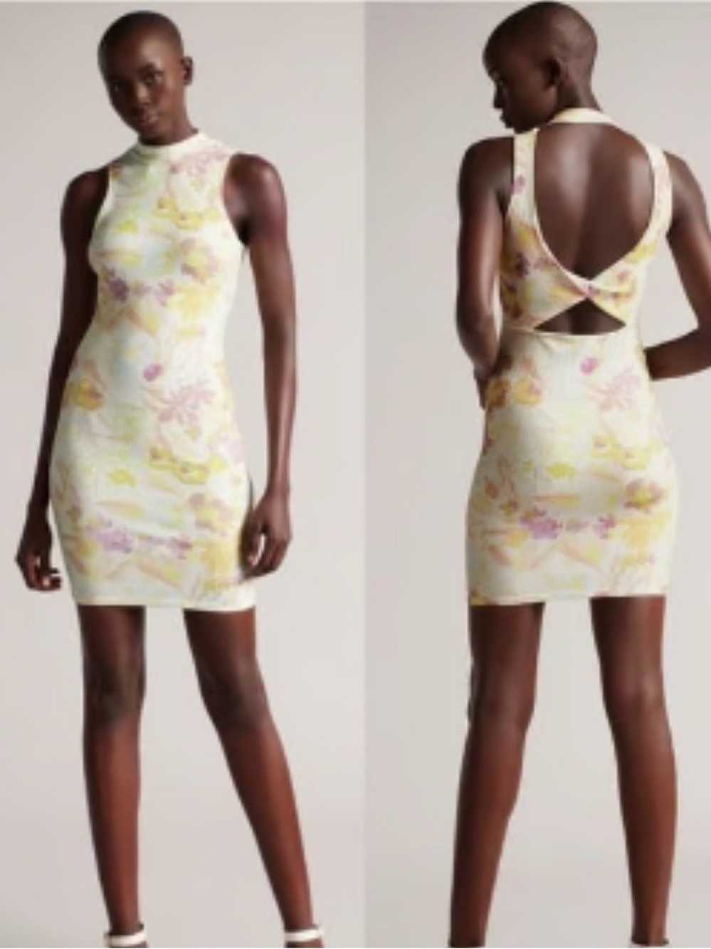 Ted Baker Effi Cutout Twist Back Bodycon dress
